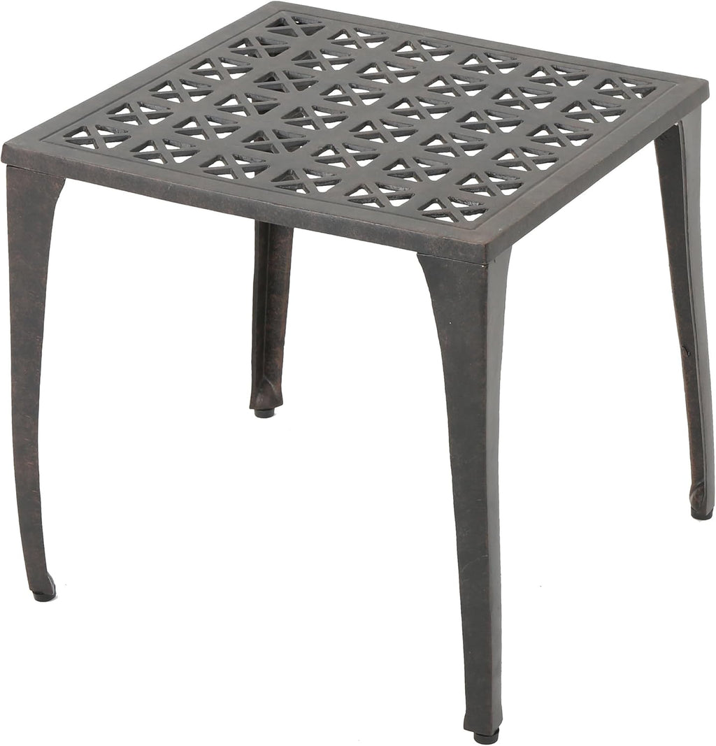 Bronze Finished Cast Aluminum Side Table E3995