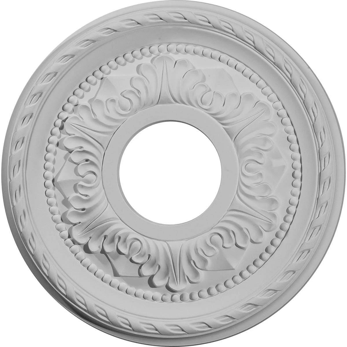Hand-Painted Brushed Mahogany Ceiling Medallion P3921