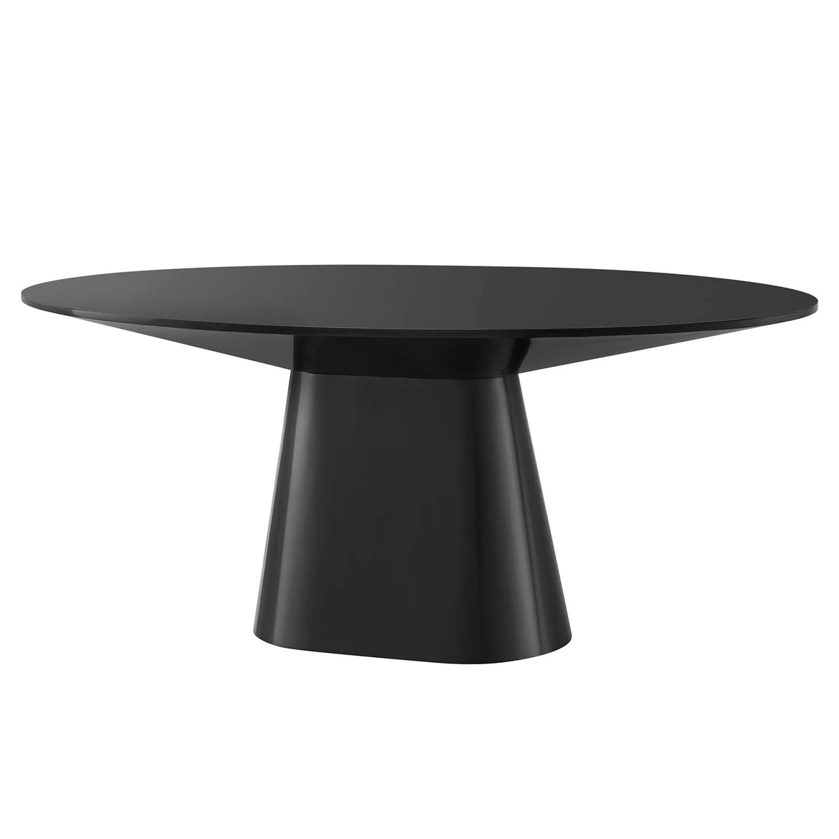 75" Oval Dining Table in Black X3195