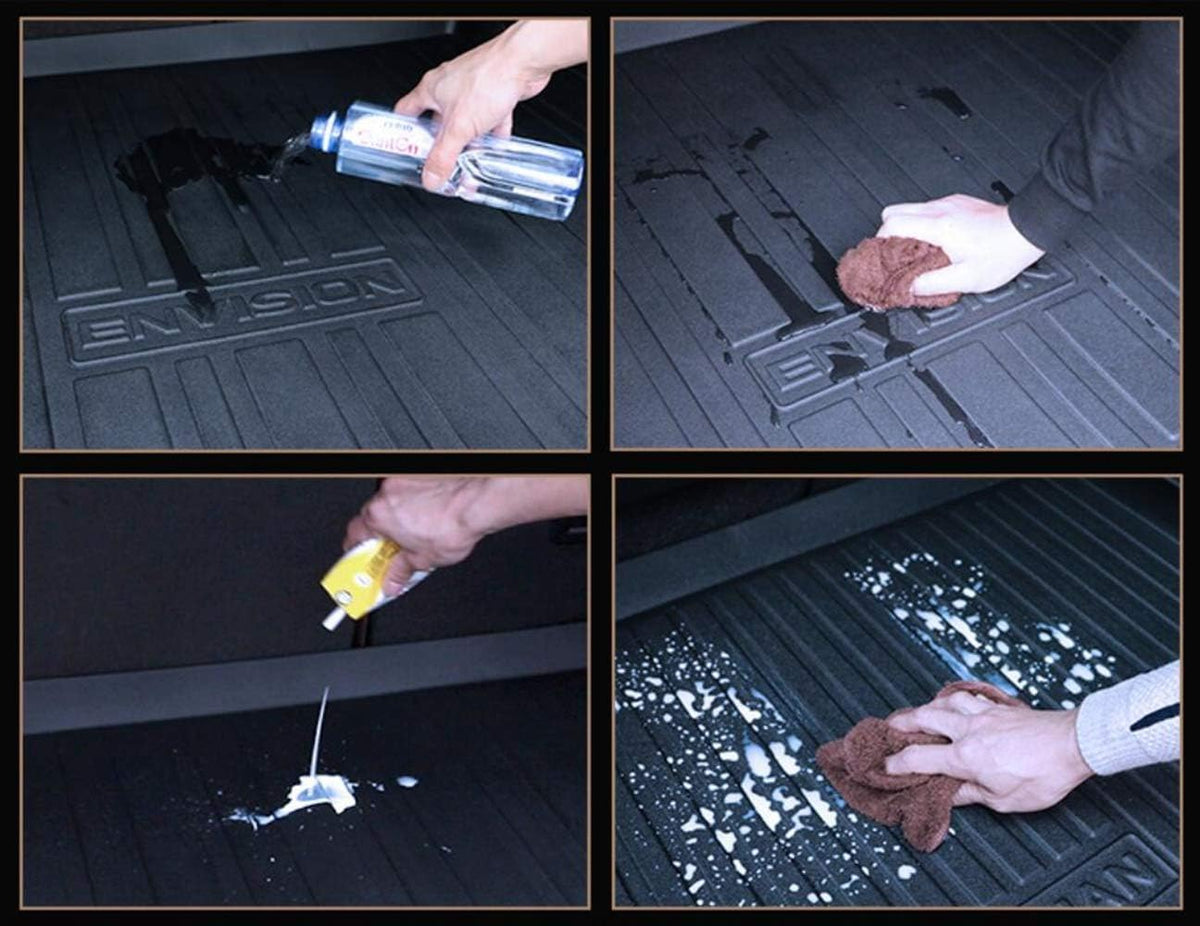 Black Heavy Duty Rubber Waterproof Rear Cargo Tray Trunk Floor Mat Protector A948748
