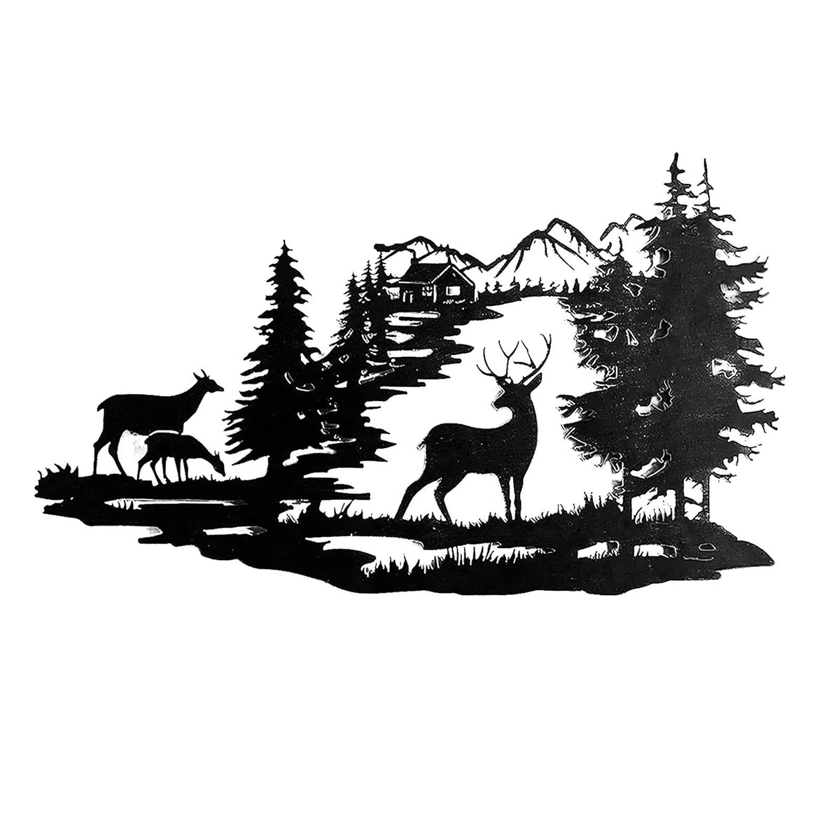 Metal Deer Wall Art Decor C81898