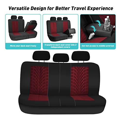 Gray Cloth Full Set Car Seat Covers V362680