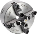 6" 4-Jaw Self-Centering Lathe Chuck, Plain Back, Two-Piece Reversible Jaws S50075