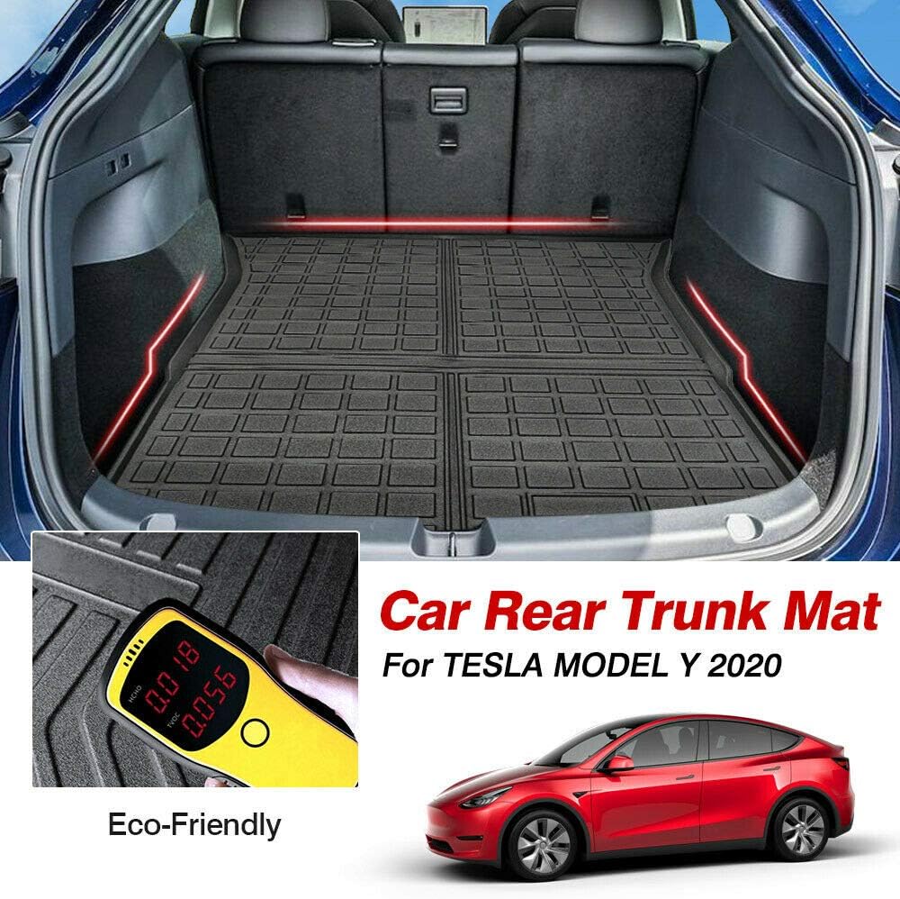 Black Heavy Duty Rubber Waterproof Rear Cargo Tray Trunk Floor Mat Protector A948748