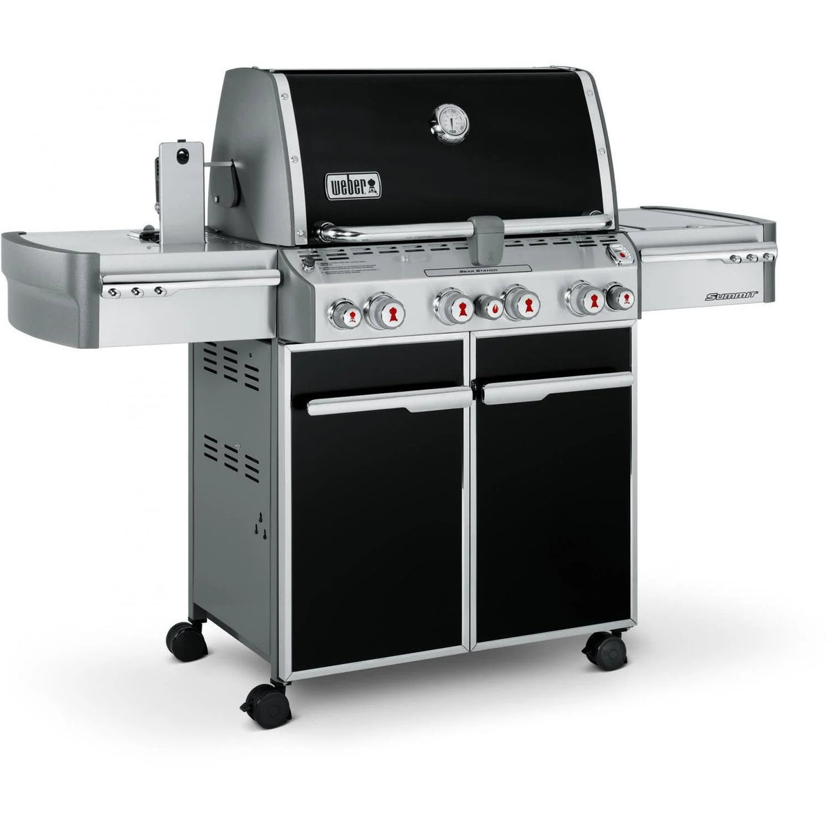 Black Propane Gas Grill with Rotisserie G179664