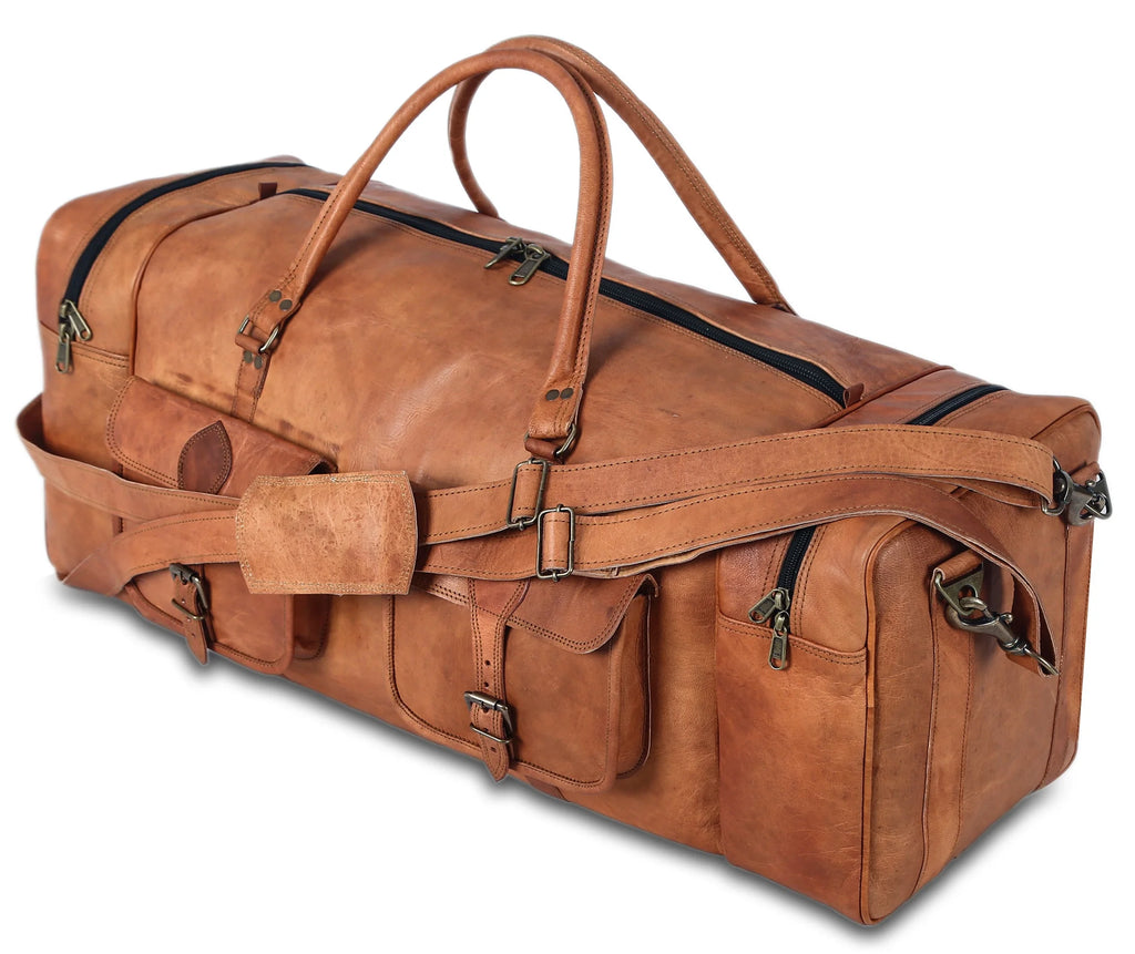 Leather Large 32 inch Duffel Bag S49663