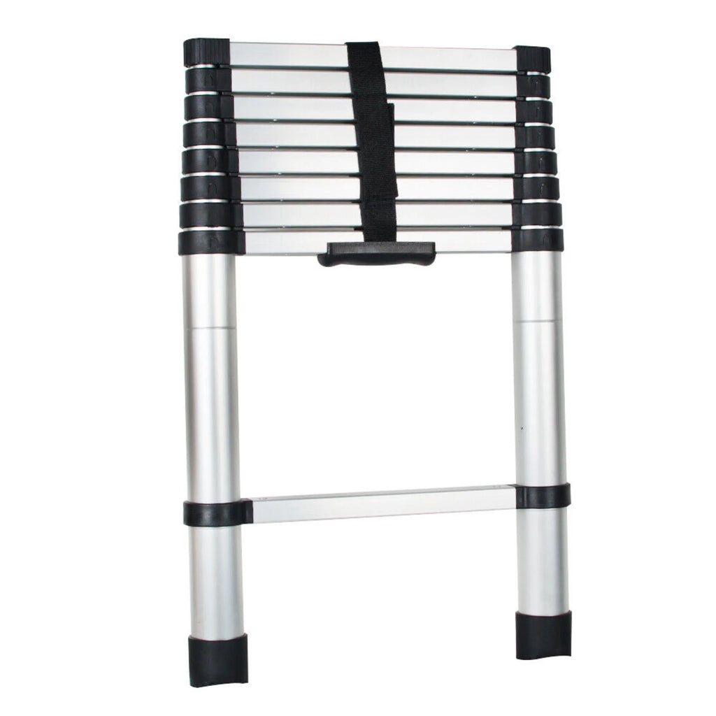 8.5FT Telescopic Aluminum Ladder with Button Retraction F4047