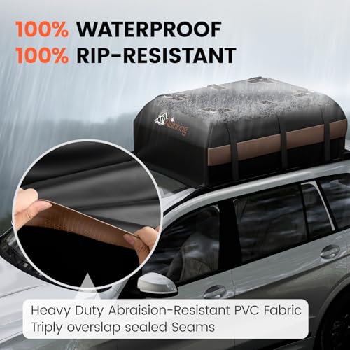 22 Cubic Feet Waterproof Rooftop Cargo Carrier Bag W72808