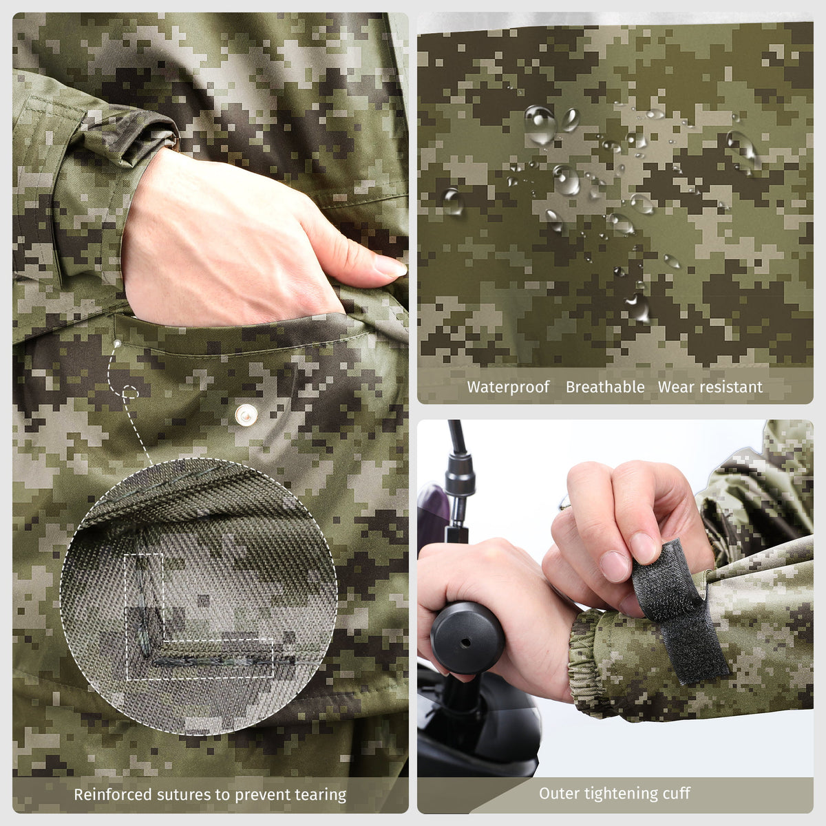 Waterproof Breathable Rain Suit Jacket & Trouser T76267