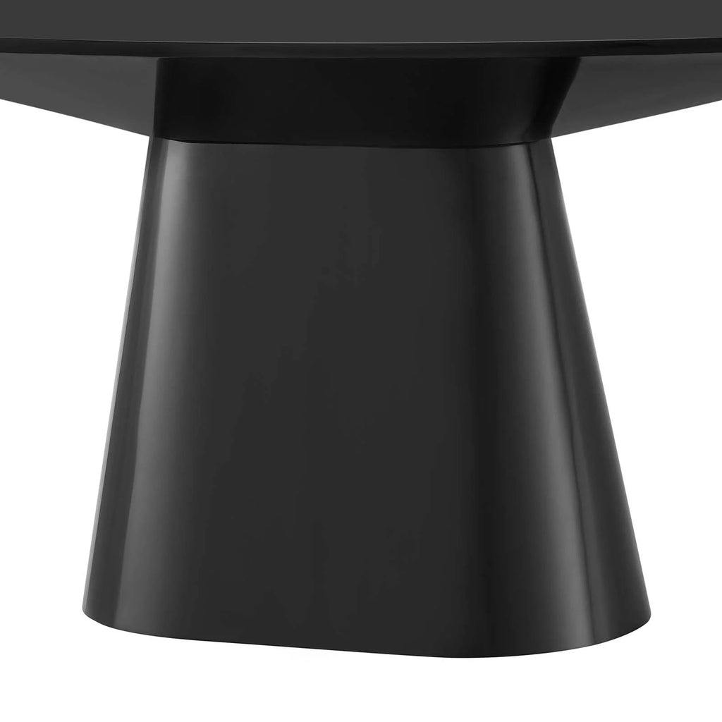 75" Oval Dining Table in Black X3195