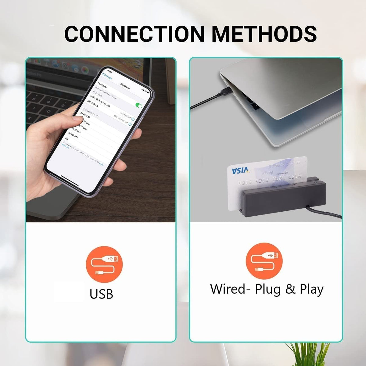 Magnetic Credit Card Reader 3 Tracks USB T5372
