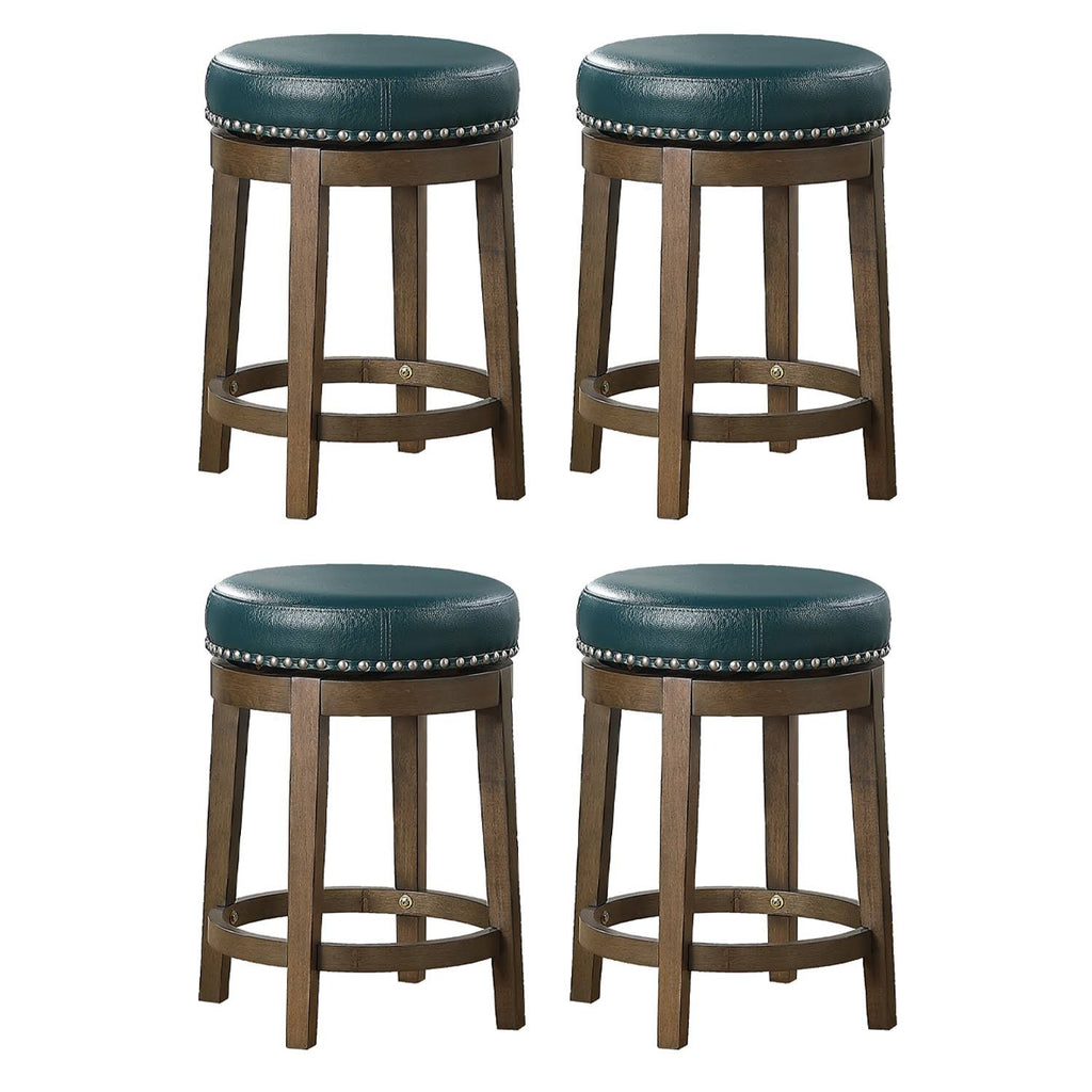 Green 25 inch Counter Height Swivel Seat Stool (4 Pack) A11585