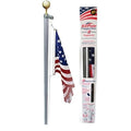13 ft. Sectional Flagpole Kit with Rope Z29605