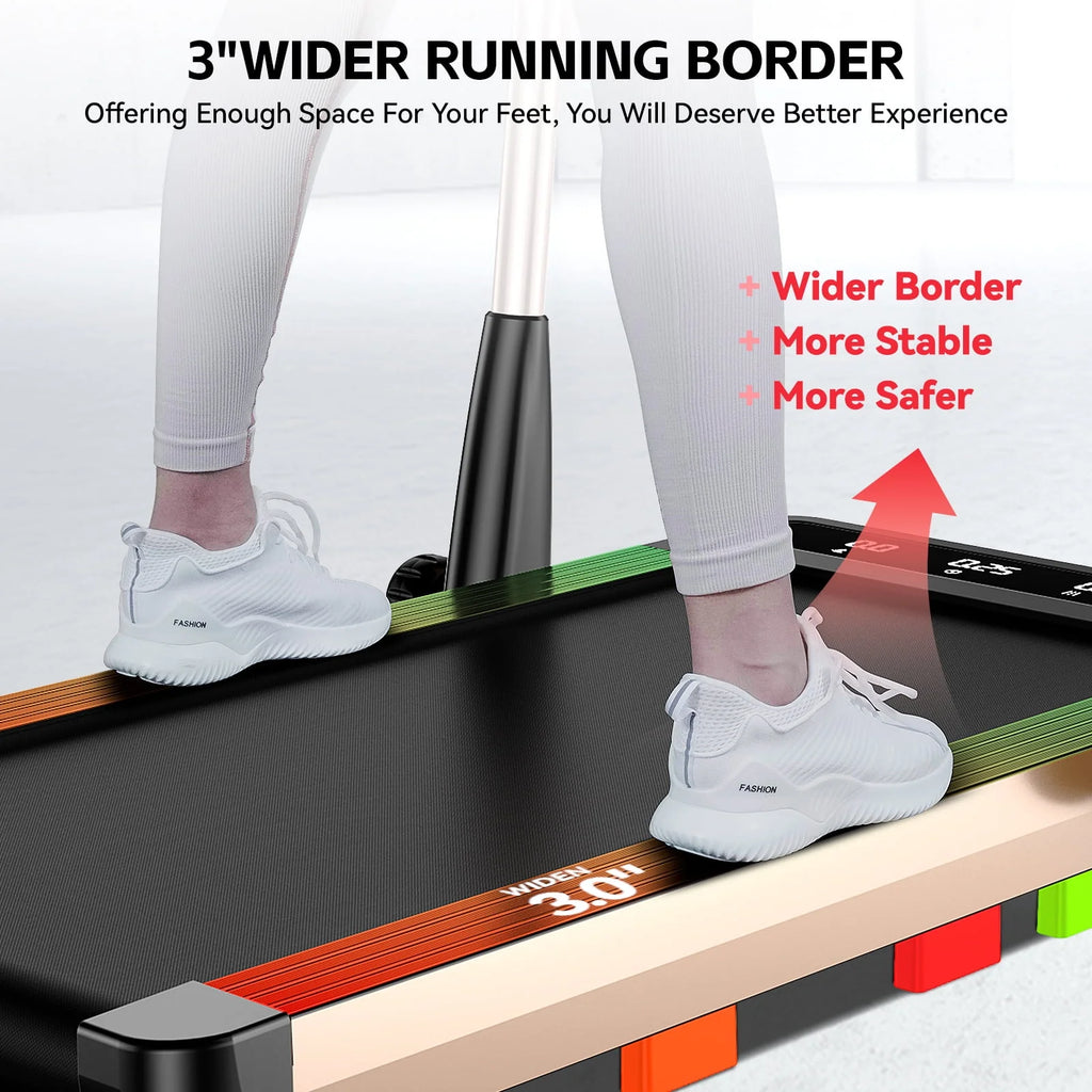 0.8-12MPH 2in1 Folding Under Desk Treadmill 2.5HP Brushless Electric Treadmill I194