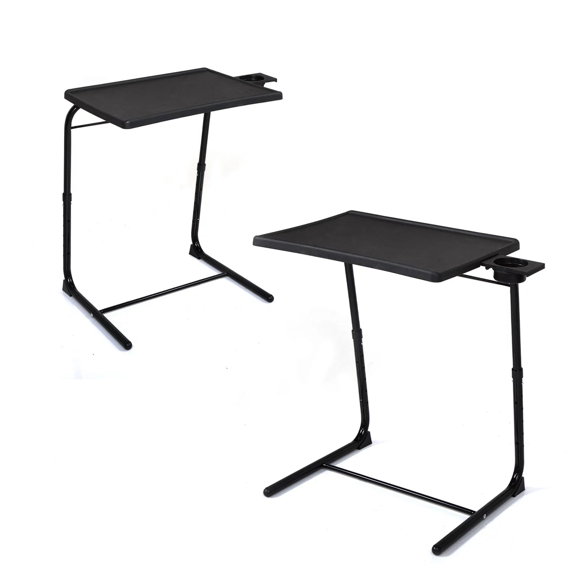 Set of 2 Portable Computer Table Black E492