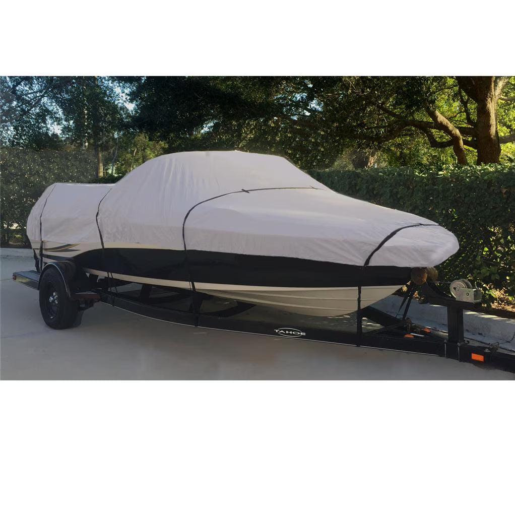 Grey Boat Cover for Outboard Boat R132336