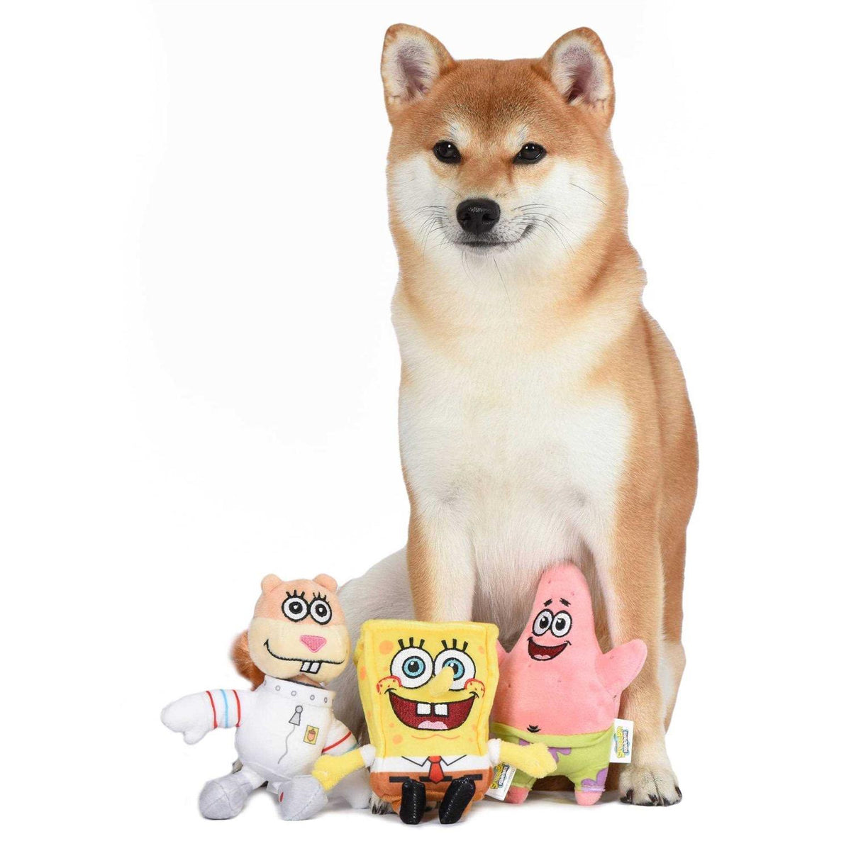 Spongebob, Patrick, and Sandy Figure Plush Dog Toy R5281