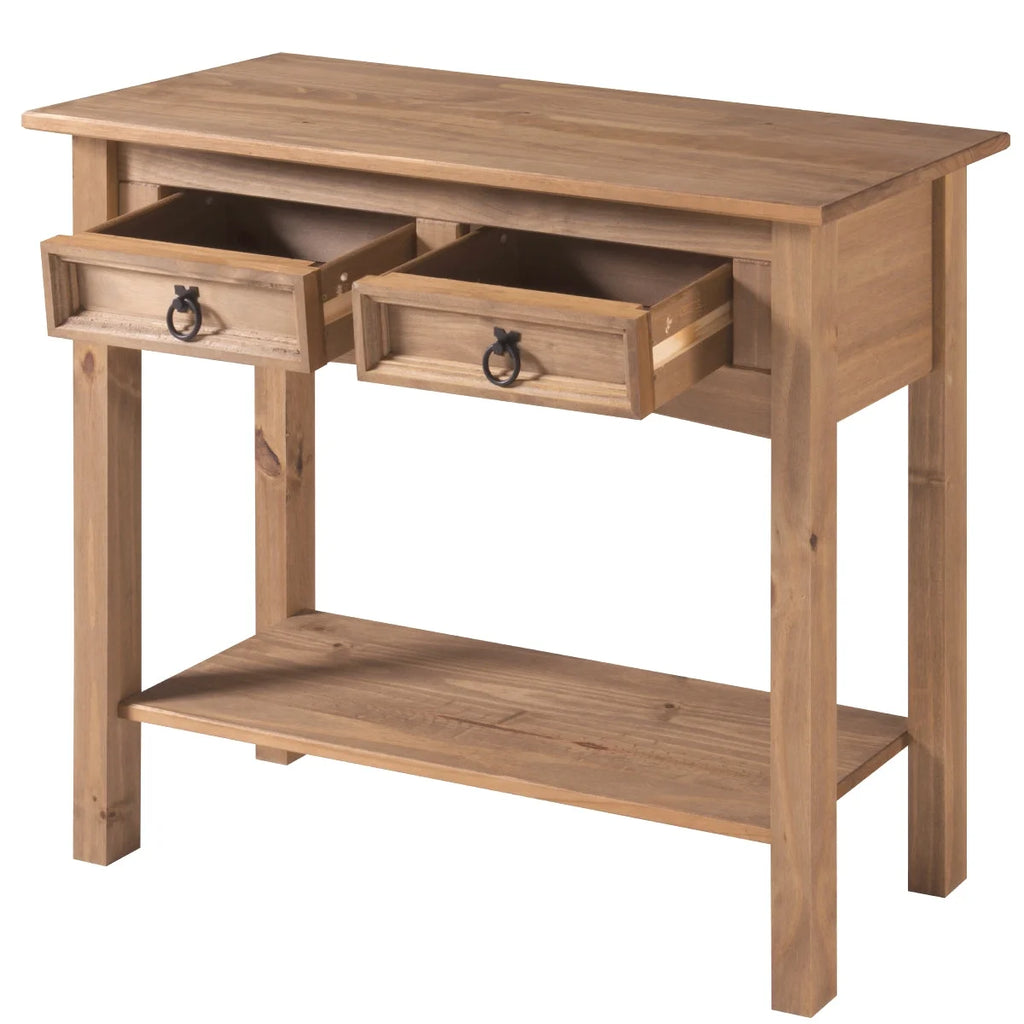 Wood Console Table 2 Drawers F510