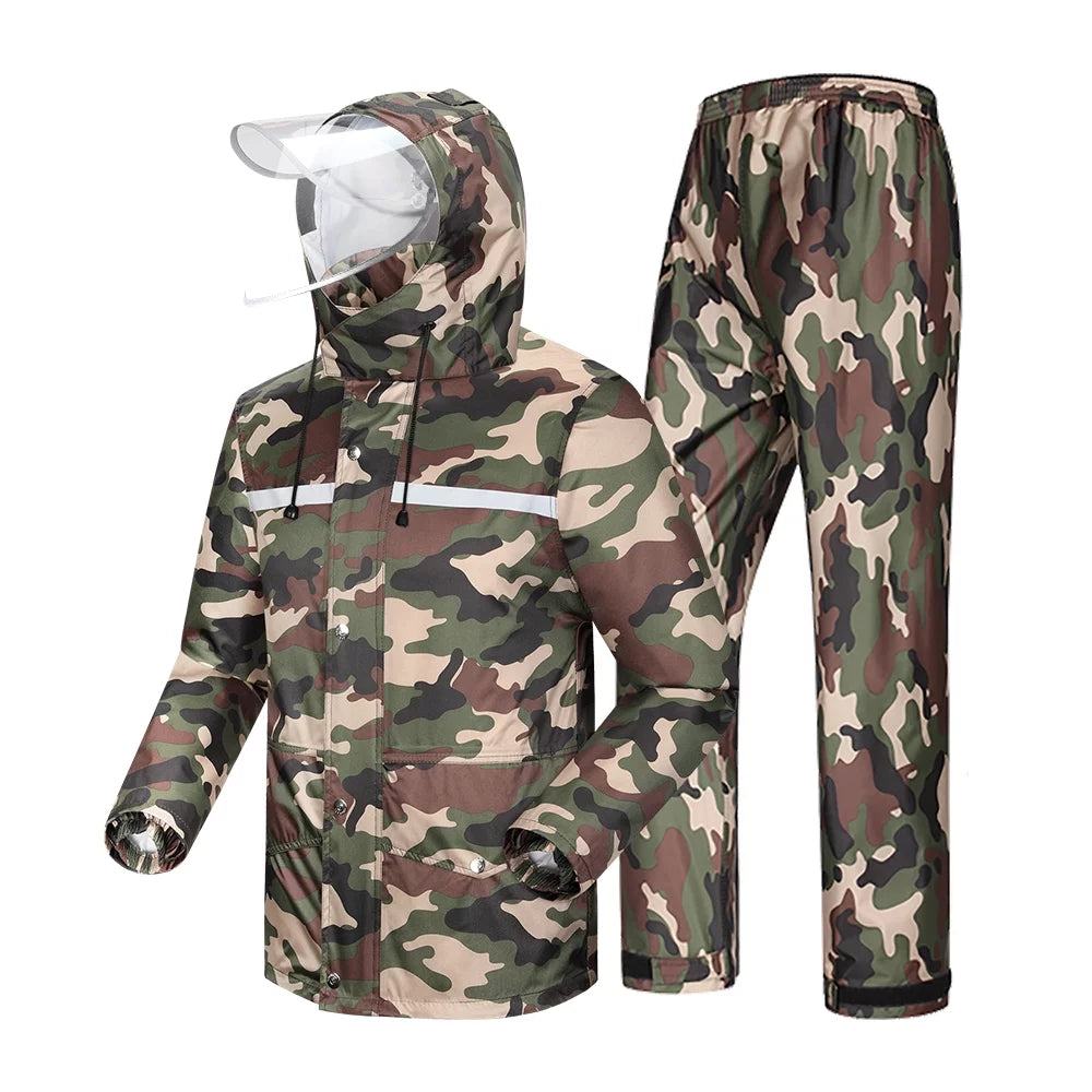 Waterproof Breathable Rain Suit Jacket & Trouser T76267