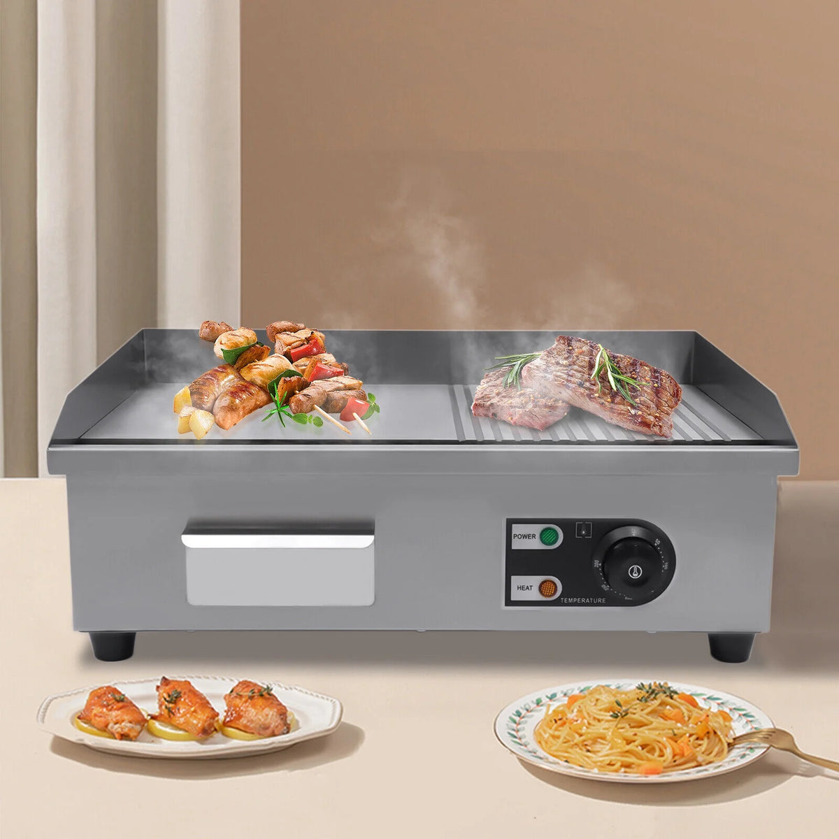 1600w 22" Electric Tabletop Griddle Z514