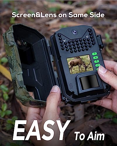 2K HD 36MP Trail Camera with 940nm No Glow Night Vision U53429