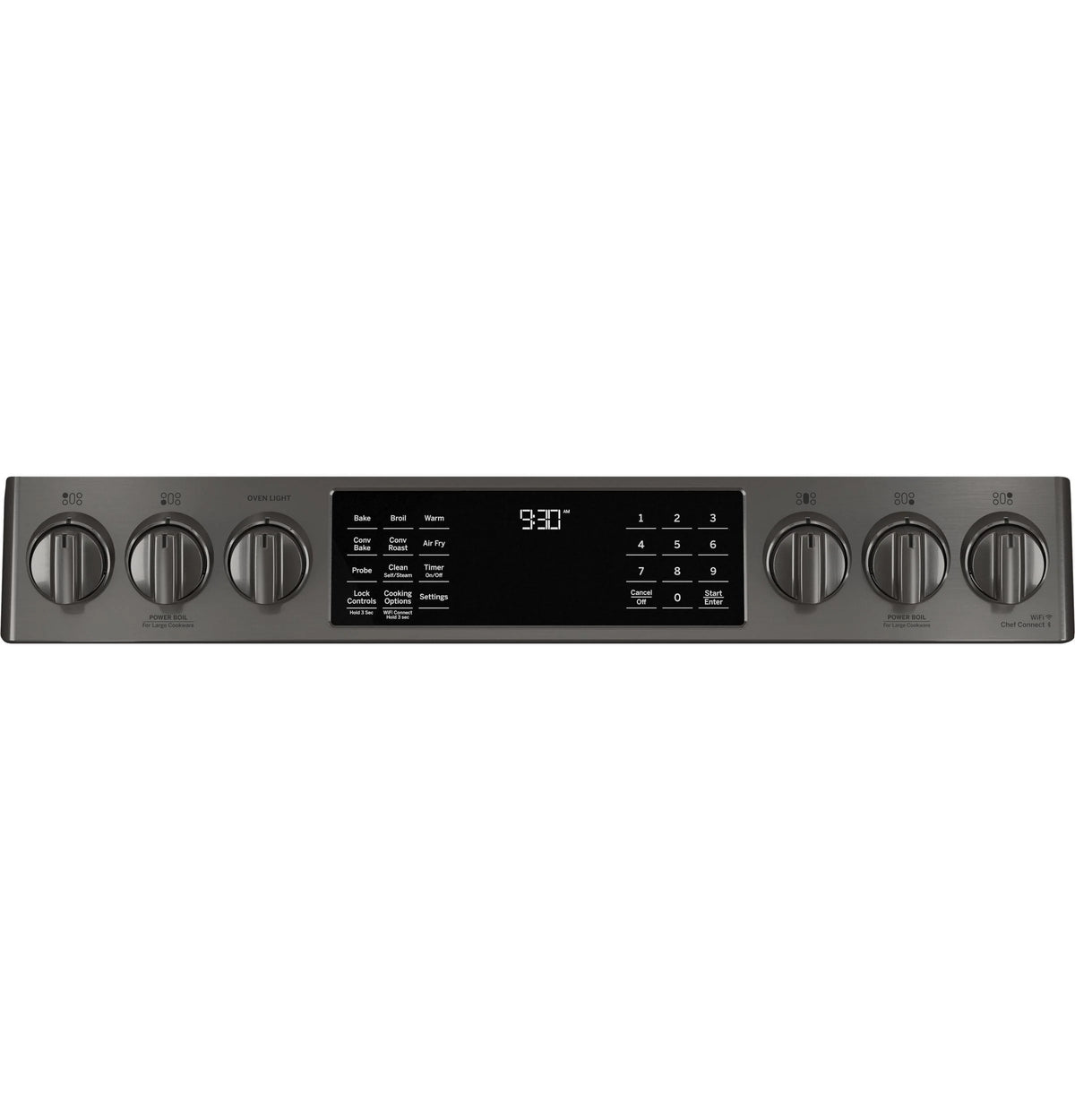 Black Stainless Steel Slide In Gas Range W328