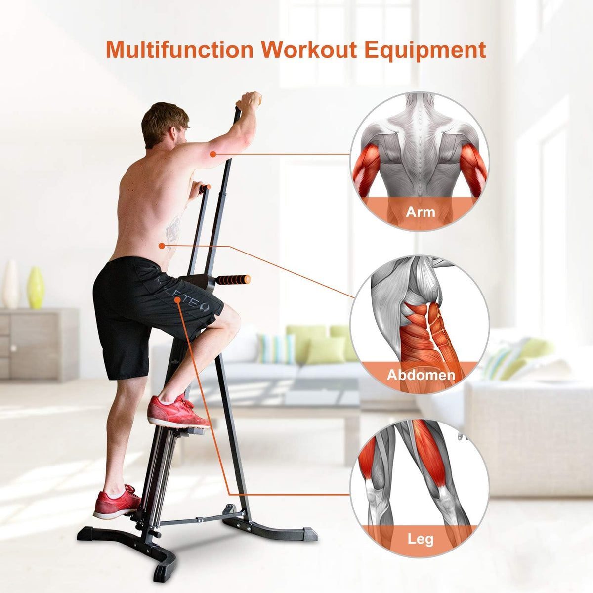 Folding Vertical Climber Stair Stepper C383