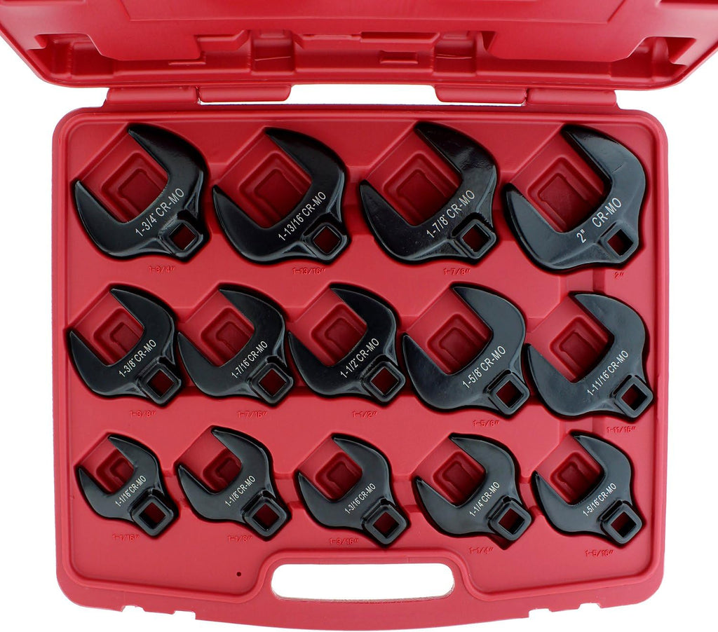 14-Piece SAE Standard Crowfoot Wrench Set, 1/2in Drive Q6305