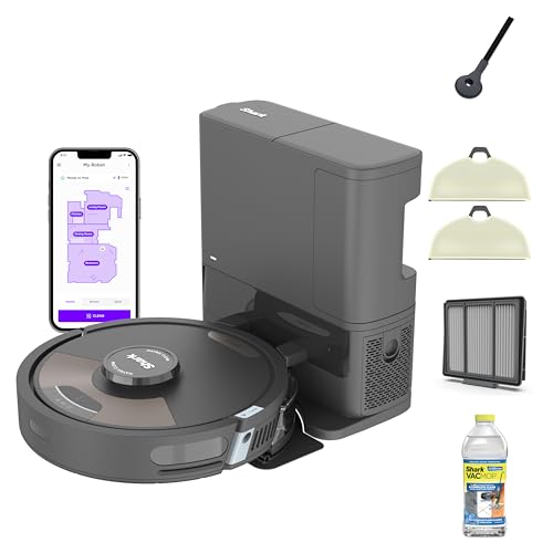 Dark Grey Robot Vacuum with HEPA Self Empty Base X692