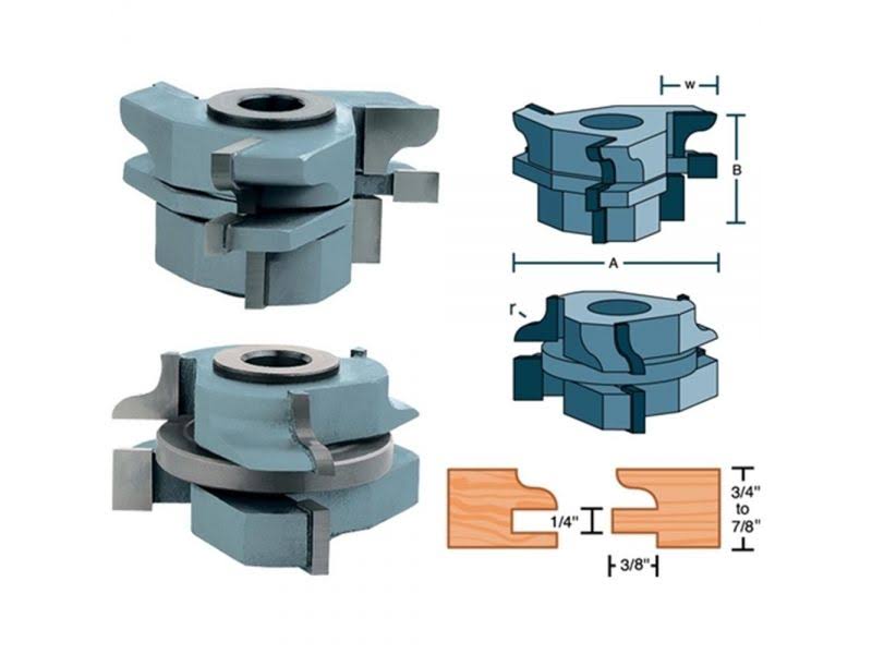 Carbide Stile & Rail Cabinet Set Ogee 1-1/4in Bore L9004