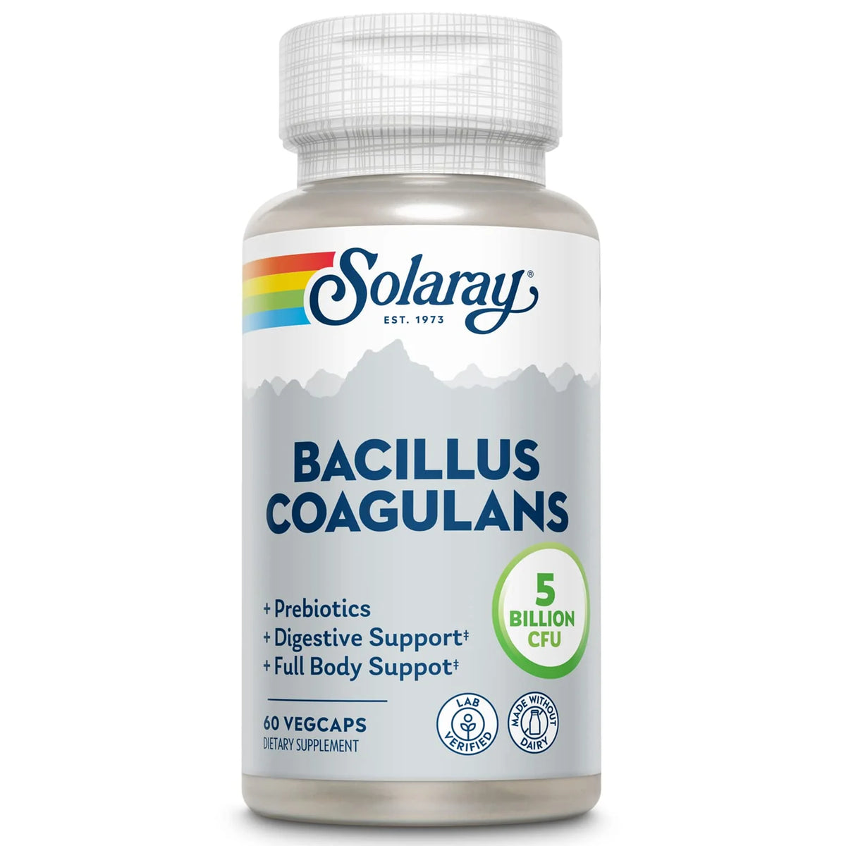 Bacillus Coagulans Probiotic 5 Bill. CFUs 60 VegCaps Y17739