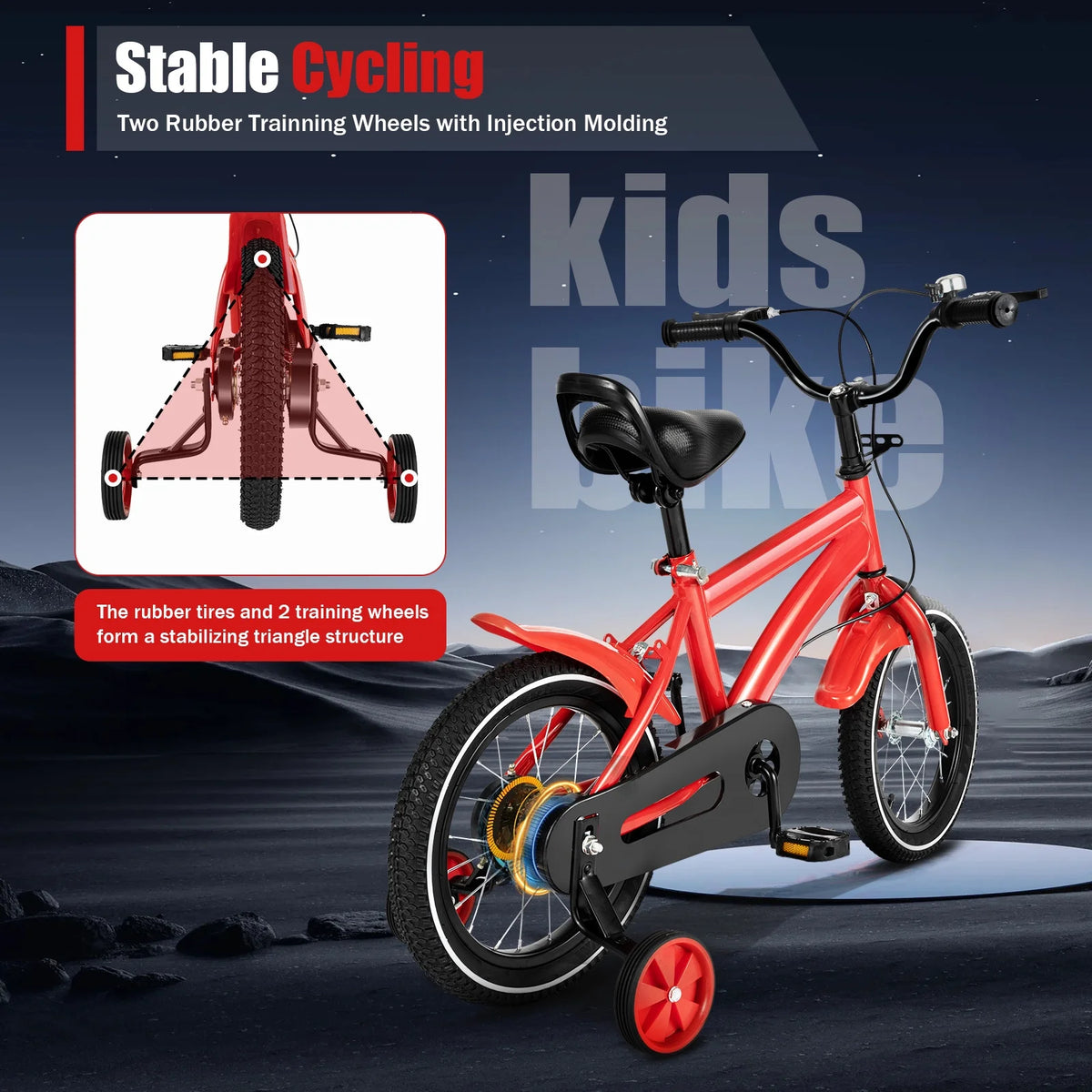 14 inches Kids Bike Steel Frame Blue R662