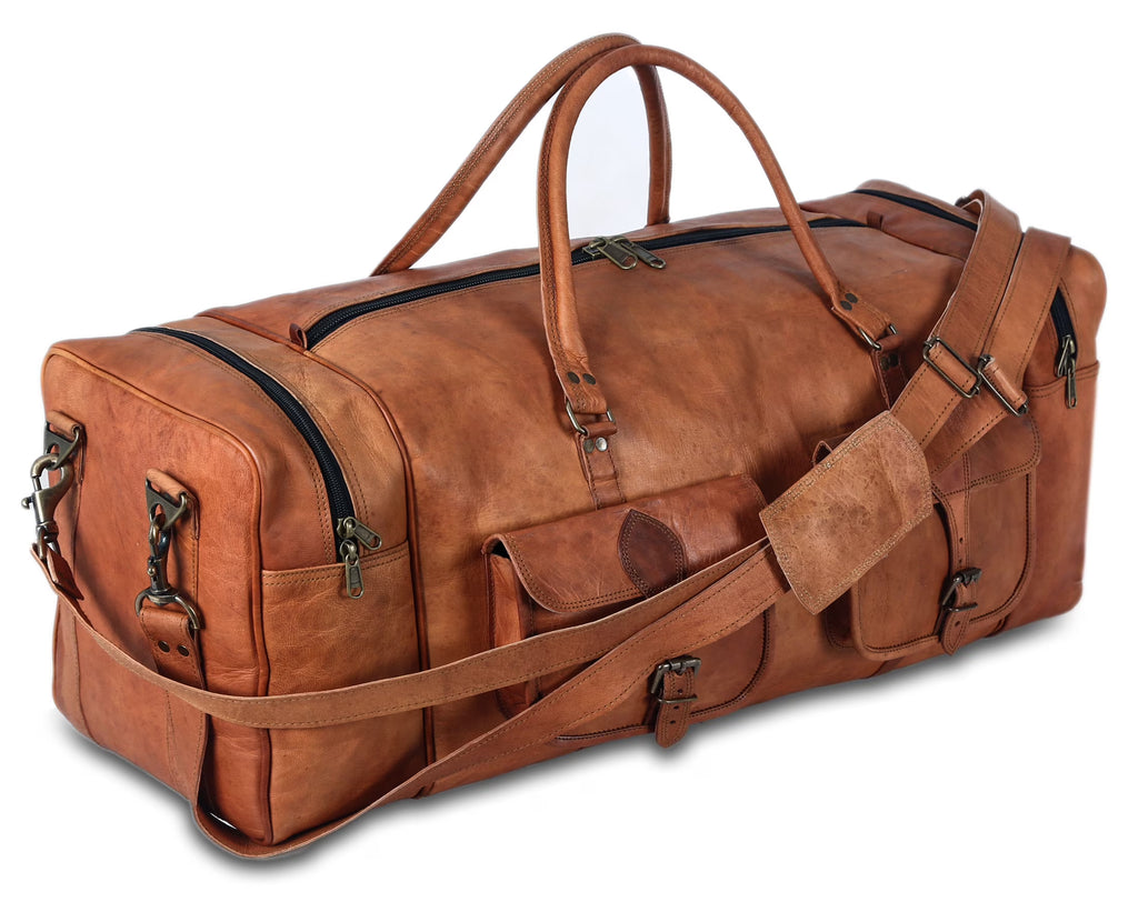 Leather Large 32 inch Duffel Bag S49663