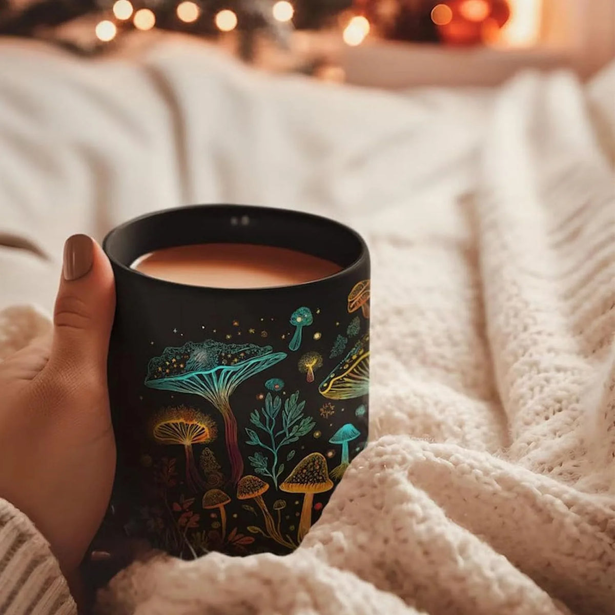 Black Mushroom Mug 2PCS I69745