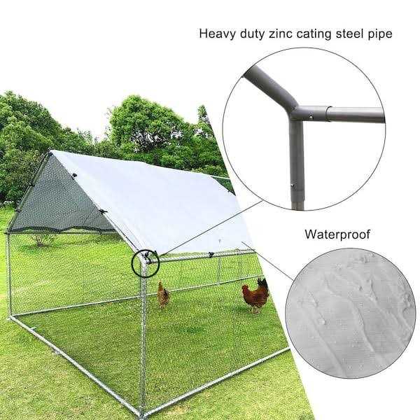 Metal Chicken Coop R2917