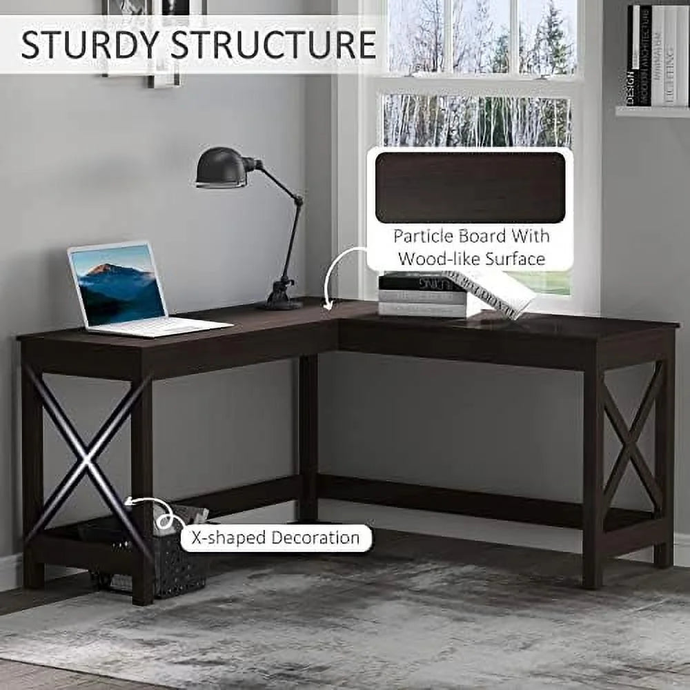 57" L-Shaped Corner Desk Z2366
