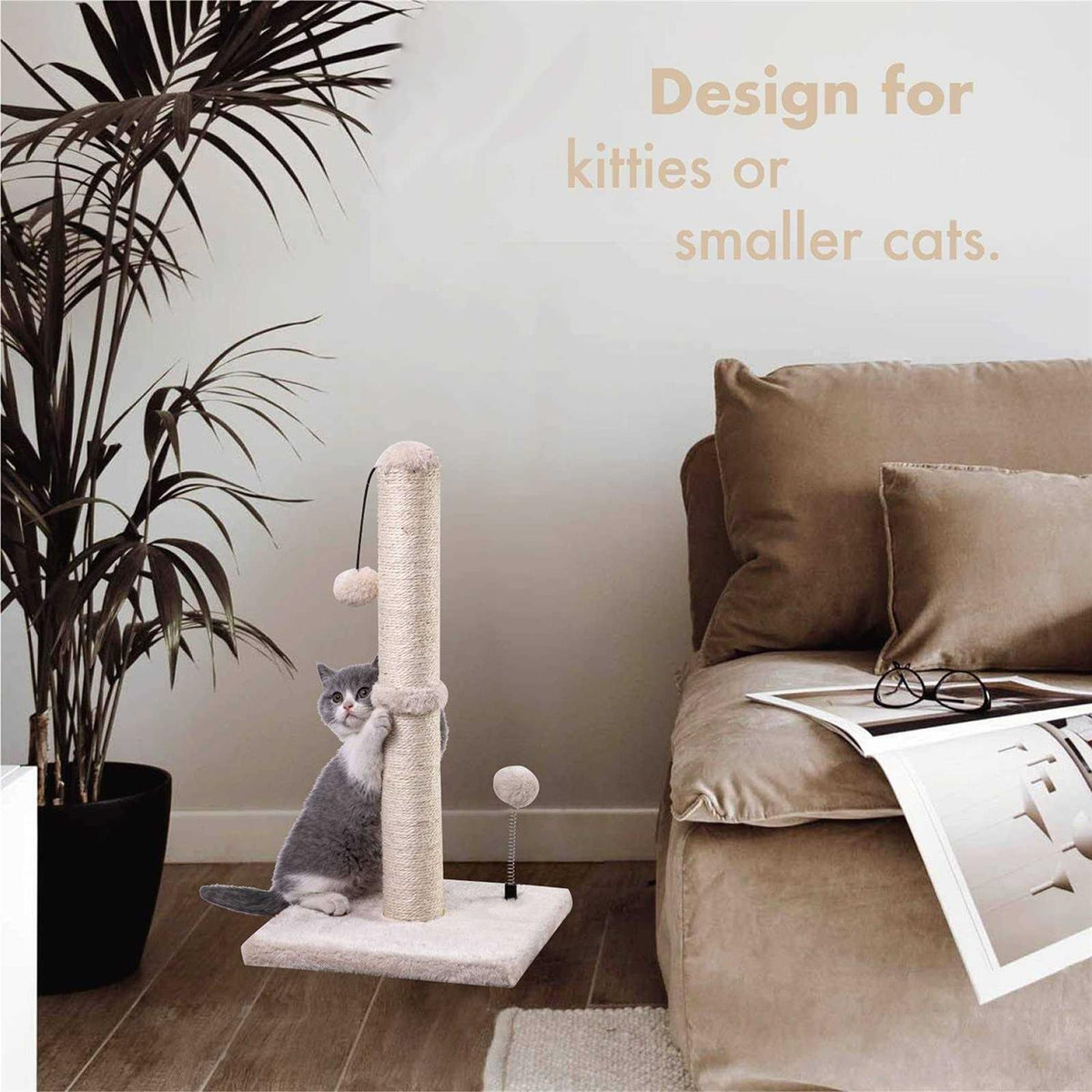 Cat Scratching Post Sisal Hanging Ball R406101
