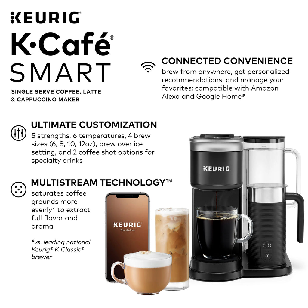Single Serve Coffee, Latte and Cappuccino Maker, Black N793
