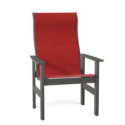 Patio Dining Armchair Red Textured Beachwood I263372