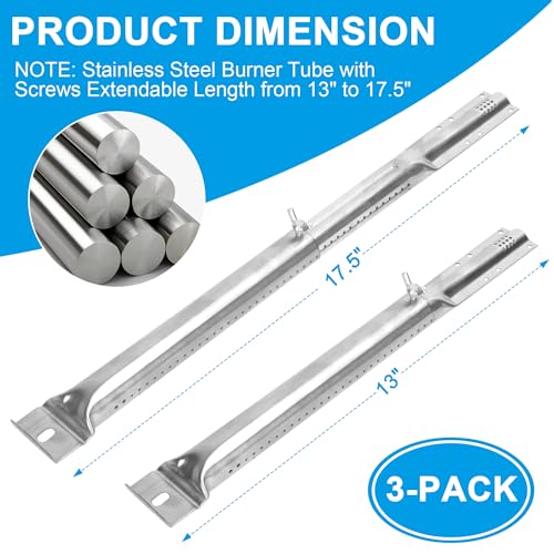 4-Pack Stainless Steel Adjustable Grill Burner Tubes Y627399