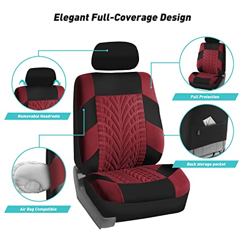 Gray Cloth Full Set Car Seat Covers V362680