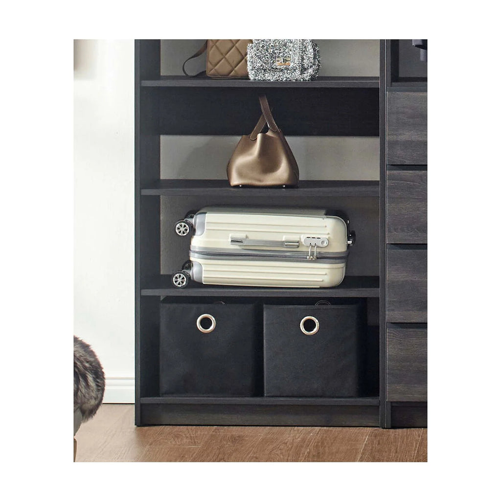 Gray Freestanding Wood Closet System V76546
