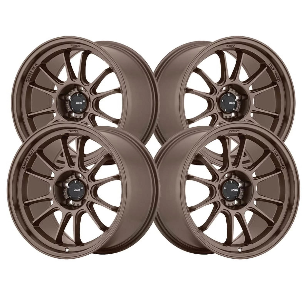 17x8 4x100 +45et Race Bronze Wheel B9460