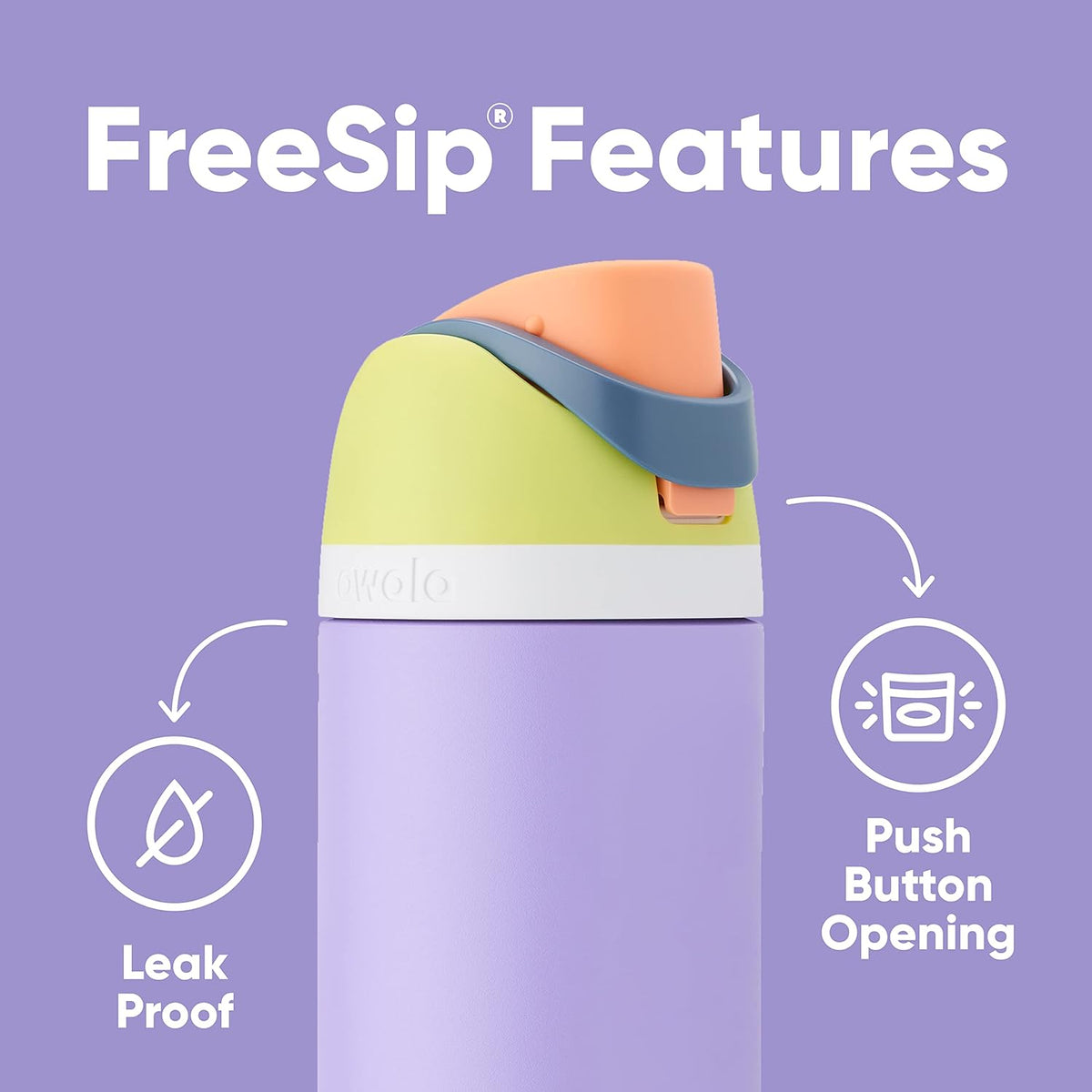 Insulated Stainless Steel Water Bottle with Straw and Silicone Boot, Grey O910