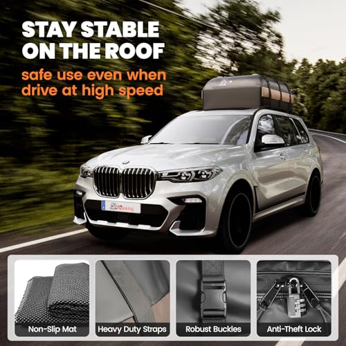 22 Cubic Feet Waterproof Rooftop Cargo Carrier Bag W72808