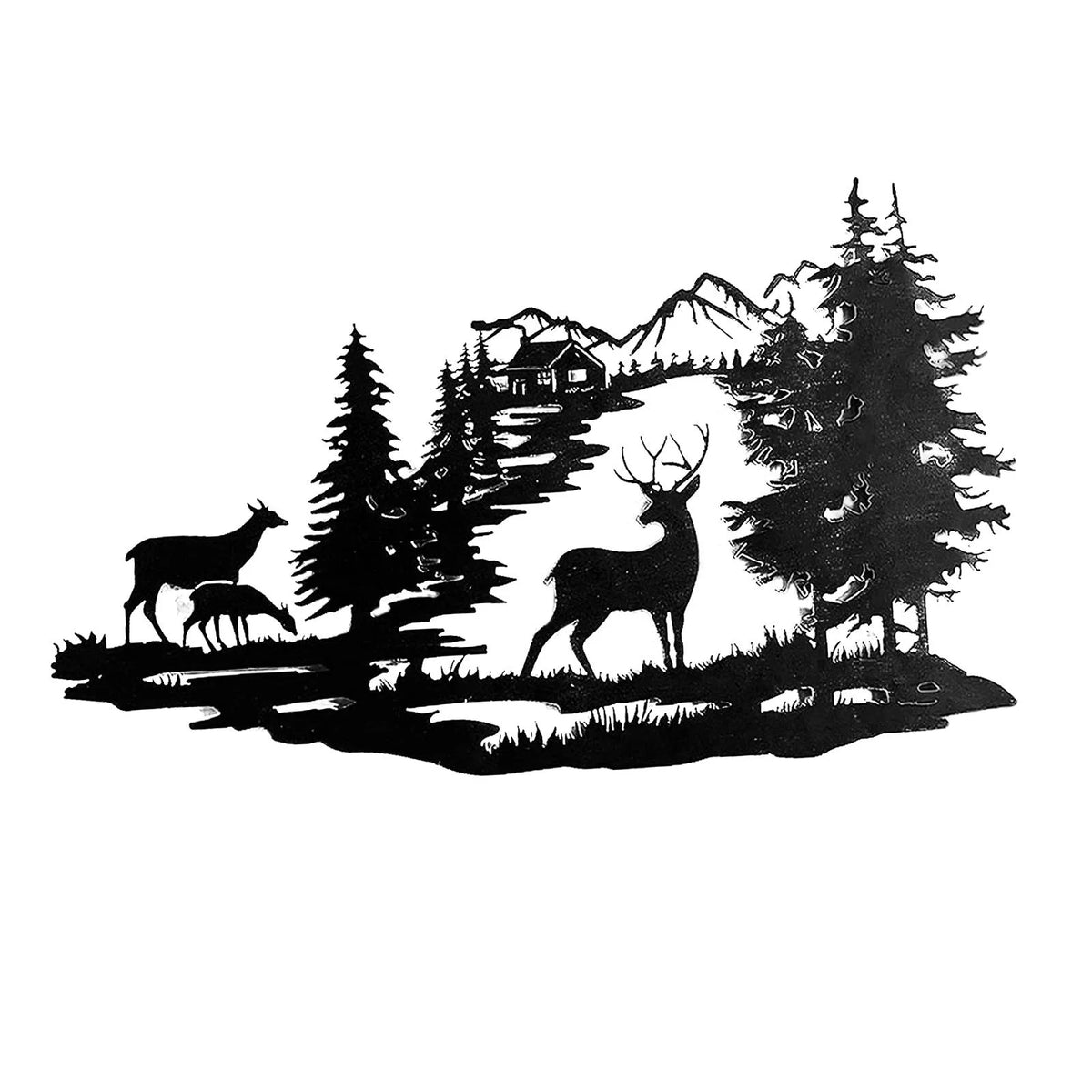 Metal Deer Wall Art Decor C81898