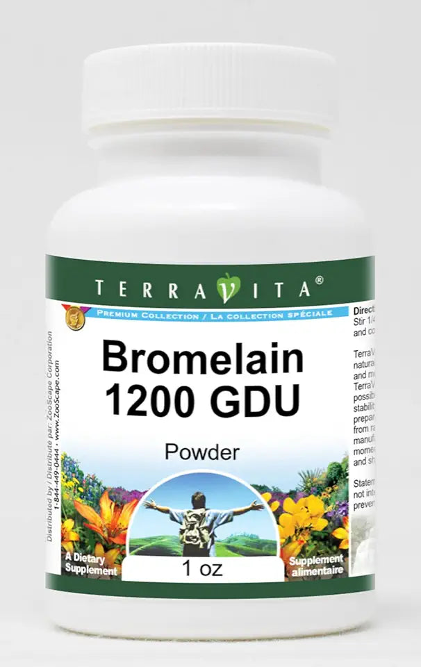 Bromelain 1200 GDU Powder 1 oz J785