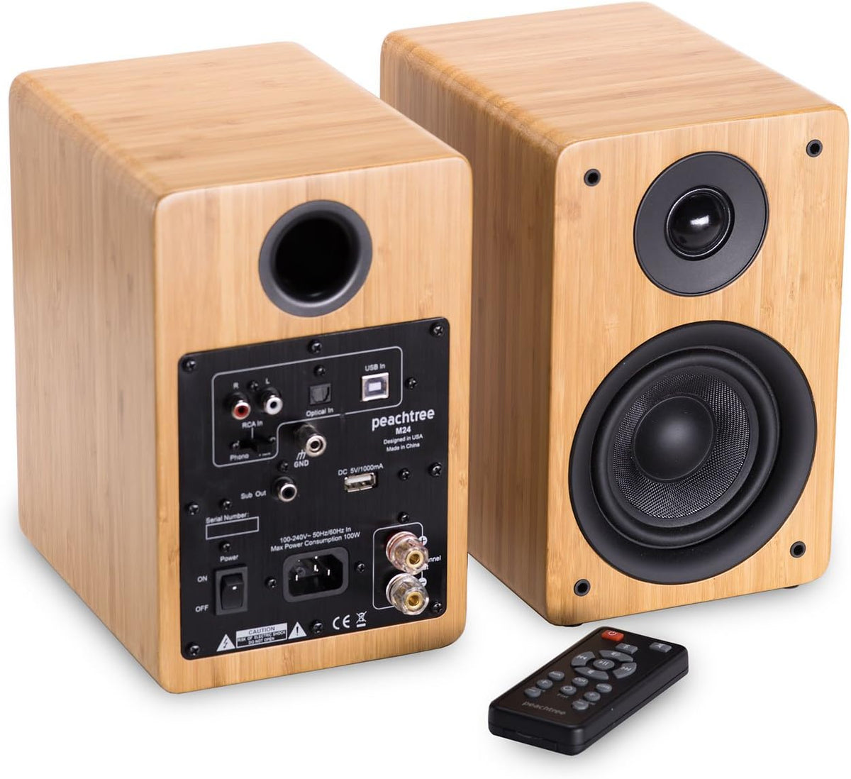Powered Speakers (Pair) (Piano Black) W95815
