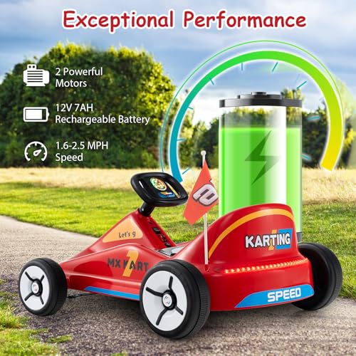 12V Battery Powered Kids Electric Go Kart with Remote Control J4925
