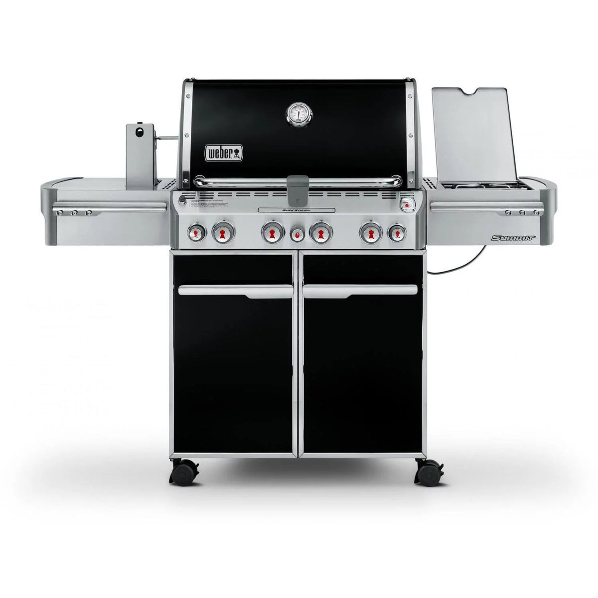 Black Propane Gas Grill with Rotisserie G179664